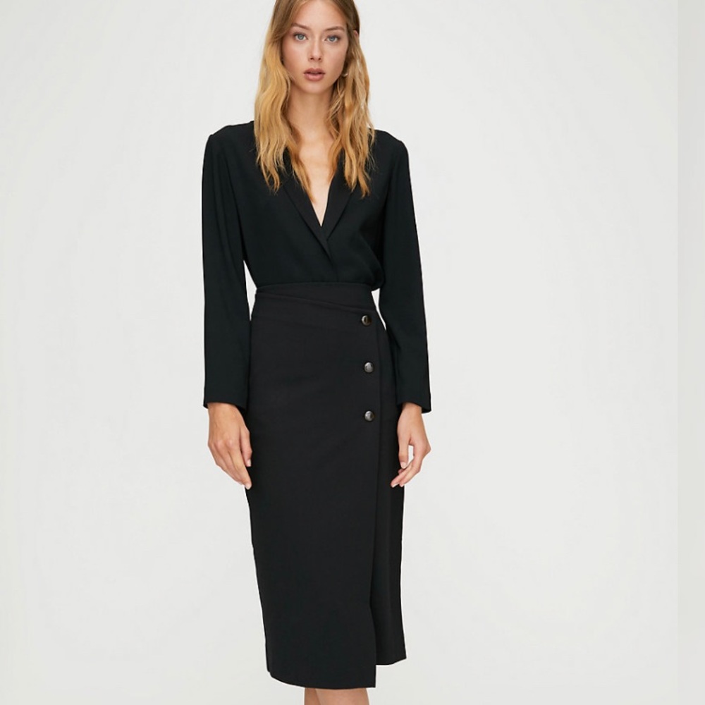 Babaton Billy Button Up Skirt